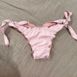 Pink Women's Tie-Side Bikini Bottom